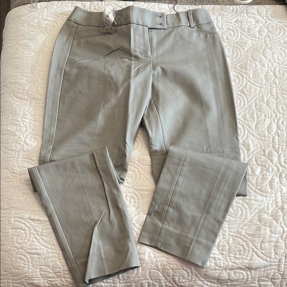 NWT The Limited Elegant Gray Pencil Pants size 2 - ankle length